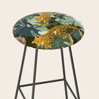 Leopard jungle print Stool Gallery Image 2
