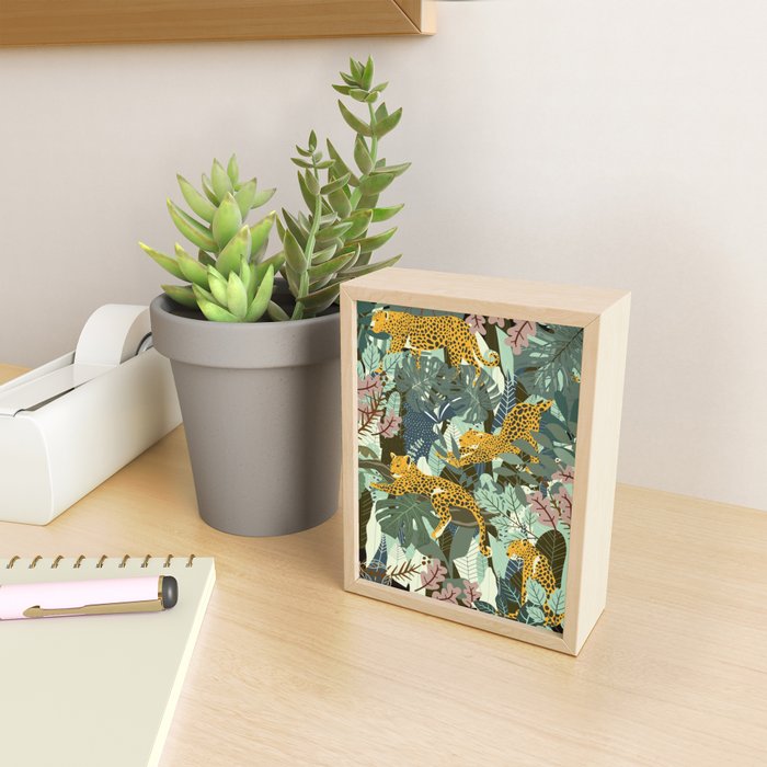 Leopard jungle print Mini Art Print Gallery Image 2