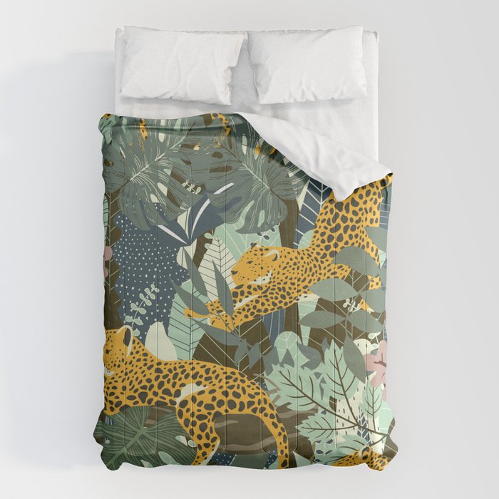 Leopard jungle print Comforter Gallery Image 6