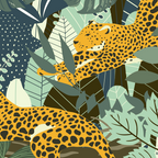 Leopard jungle print Coffee Mug Gallery Image 2
