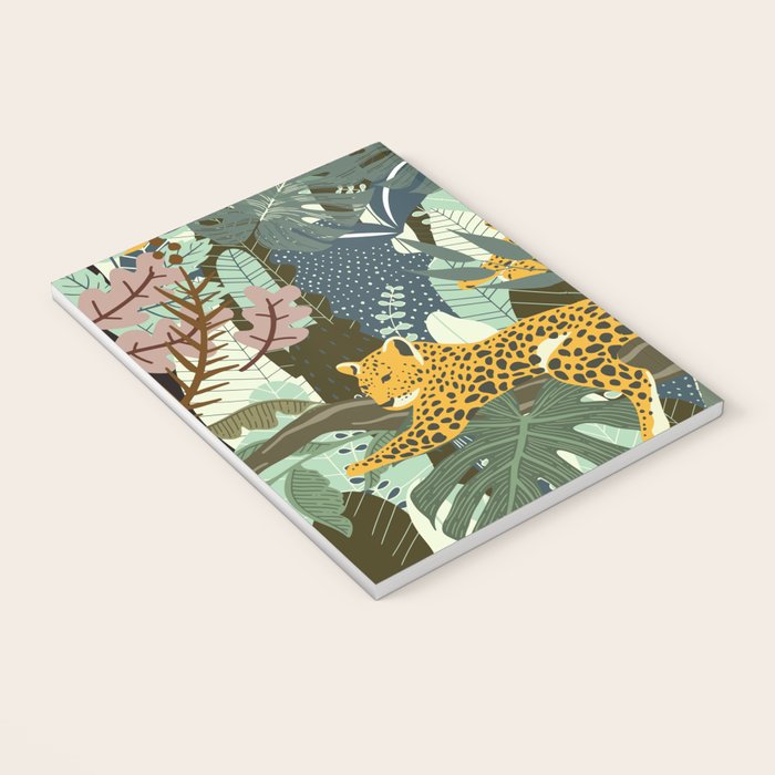 Leopard jungle print Notebook Gallery Image 3
