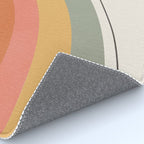 Retro Boho Rainbow with Quote Rug Gallery Image 4
