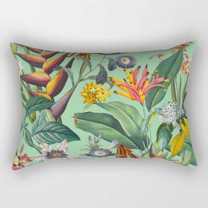 Tropical Flora Rectangular Pillow Gallery Image 1