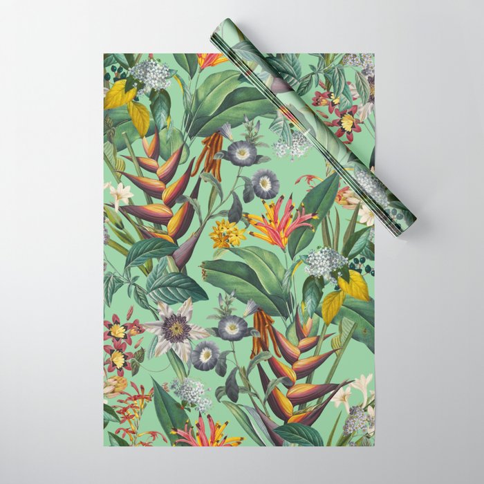 Tropical Flora Wrapping Paper Gallery Image 1