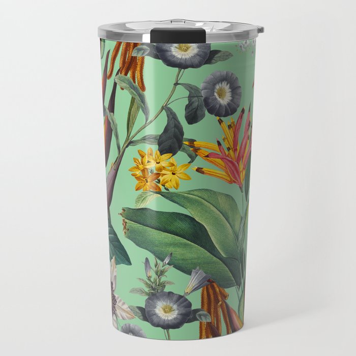 Tropical Flora Travel Mug Gallery Image 1