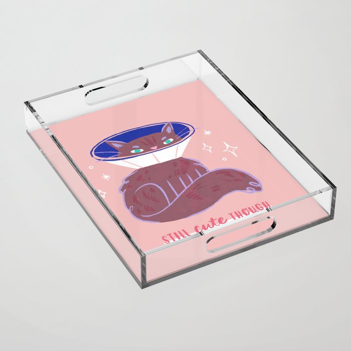 Still Cute Though - Cute Cat Acrylic Tray Gallery Image 1