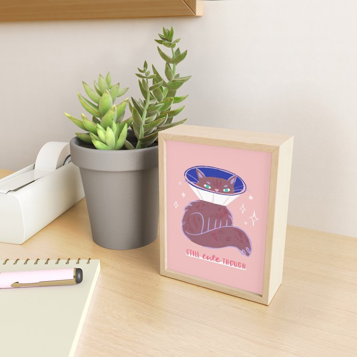 Still Cute Though - Cute Cat Mini Art Print Gallery Image 2