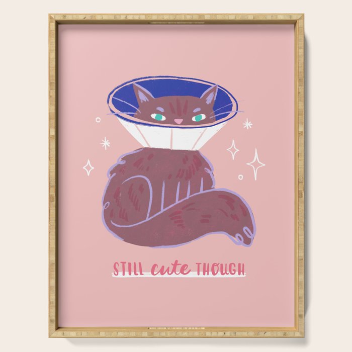 Still Cute Though - Cute Cat Serving Tray Gallery Image 1