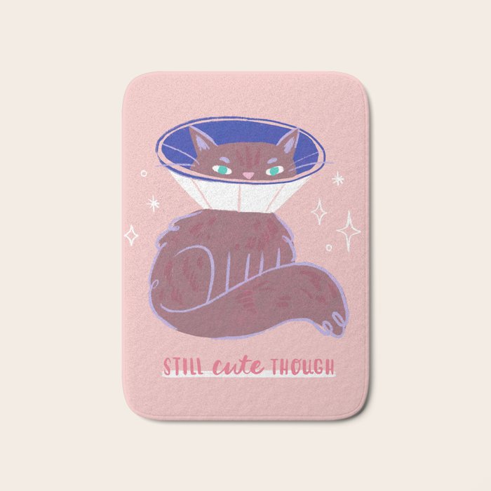Still Cute Though - Cute Cat Bath Mat Gallery Image 1