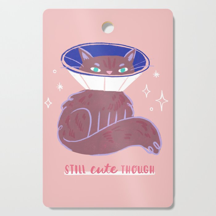 Still Cute Though - Cute Cat Cutting Board Gallery Image 1
