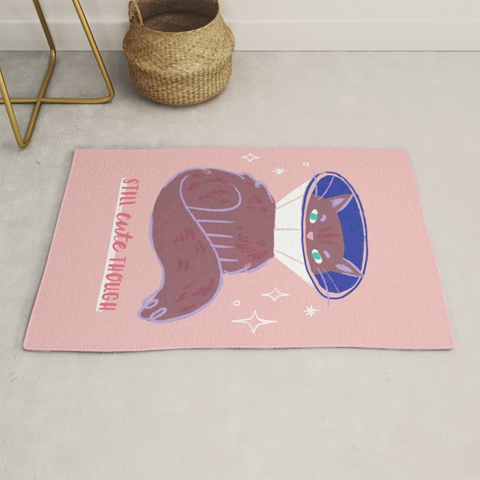 Still Cute Though - Cute Cat Rug Gallery Image 1