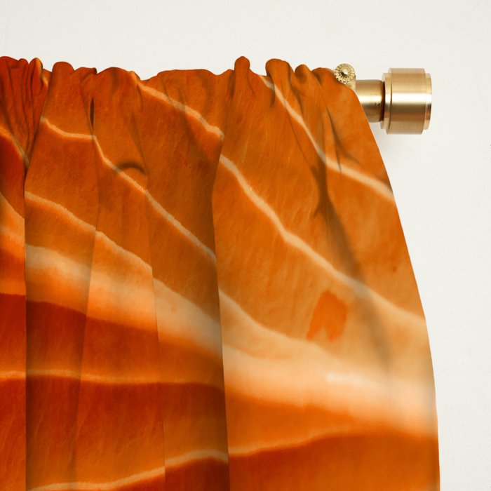 Leaves in Terracotta Color #decor #society6 #buyart Window Curtain Gallery Image 2