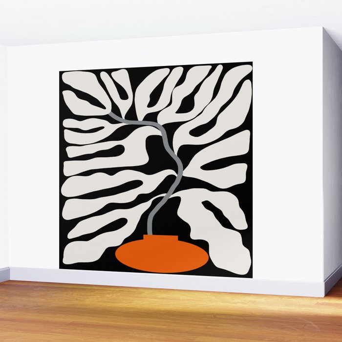 abstract fern in the pot  Wall Mural Gallery Image 2