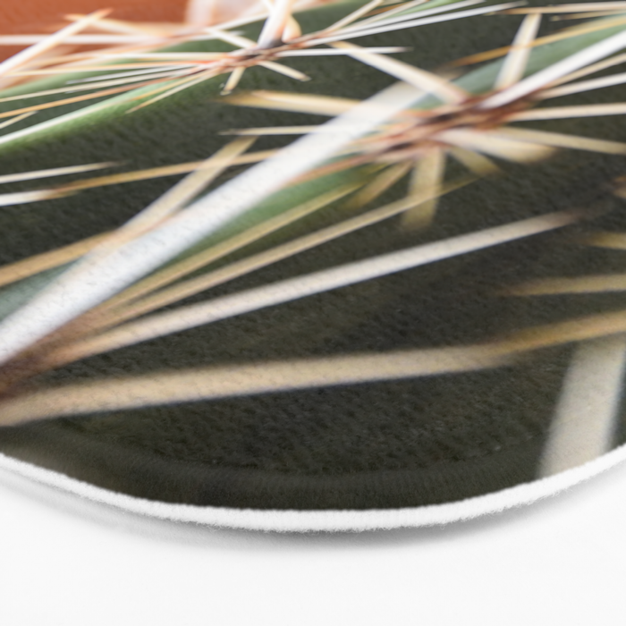 Cactus pattern in Marrakech in the summer - Green, terra cotta mediterranean - Travel Photography Bath Mat Gallery Image 3