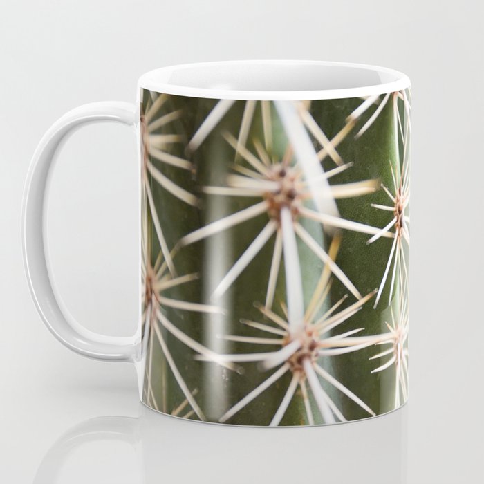 Cactus pattern in Marrakech in the summer - Green, terra cotta mediterranean - Travel Photography Coffee Mug Gallery Image 3
