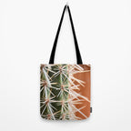 Cactus pattern in Marrakech in the summer - Green, terra cotta mediterranean - Travel Photography Tote Bag Gallery Image 2