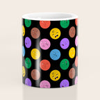 Funny colorful cartoon character face pattern Coffee Mug Gallery Image 4