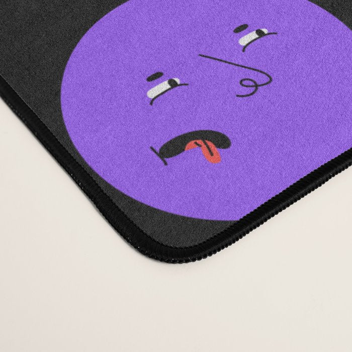 Funny colorful cartoon character face pattern Desk Mat Gallery Image 4