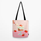Strawberry Ice Cream Tote Bag Gallery Image 2