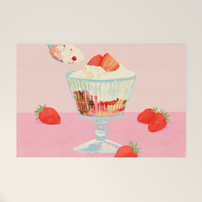 Strawberry Ice Cream Welcome Mat Gallery Image 1