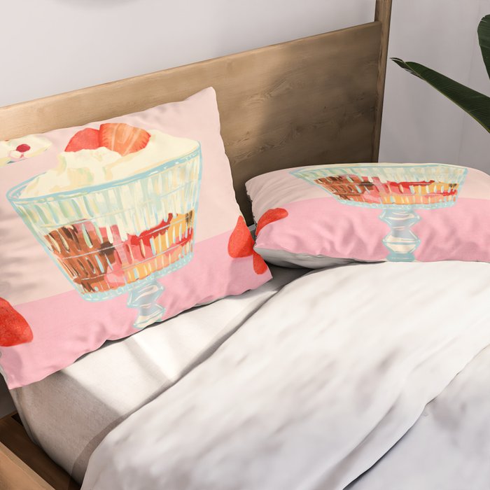 Strawberry Ice Cream Pillow Sham Gallery Image 2