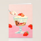 Strawberry Ice Cream Stationery Card Gallery Image 2