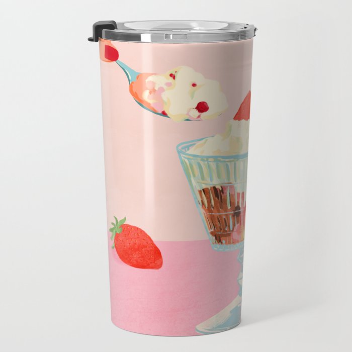 Strawberry Ice Cream Travel Mug Gallery Image 3