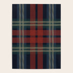 Navy Blue Red Classic Plaid Poster Gallery Image 4