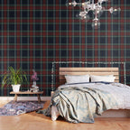 Navy Blue Red Classic Plaid Wallpaper Gallery Image 3