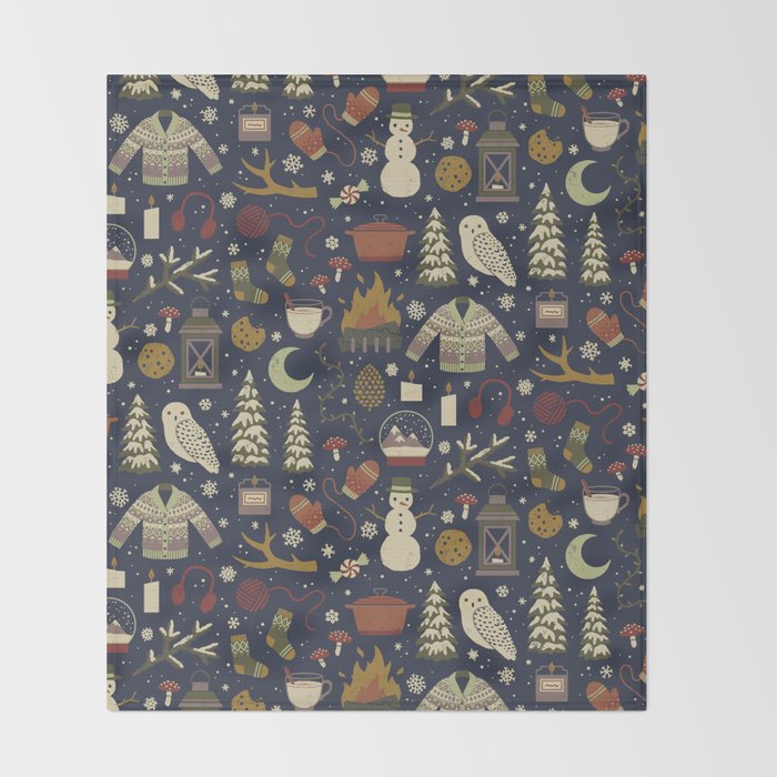 Winter Nights Throw Blanket Gallery Image 2