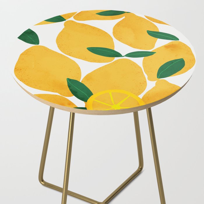 lemon mediterranean still life Side Table Gallery Image 2