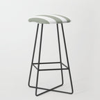 Desert Sage Grey Green Circus Tent Stripe Stool Gallery Image 1