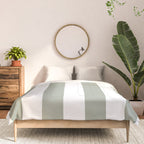 Desert Sage Grey Green Circus Tent Stripe Comforter Gallery Image 3