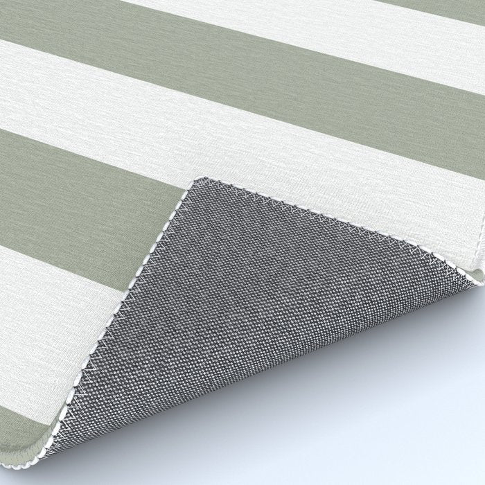 Desert Sage Grey Green Circus Tent Stripe Rug Gallery Image 4