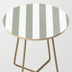 Desert Sage Grey Green Circus Tent Stripe Side Table Gallery Image 2