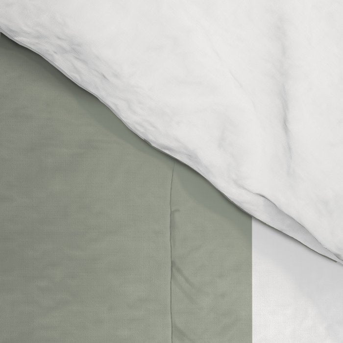 Desert Sage Grey Green Circus Tent Stripe Comforter Gallery Image 4