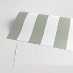 Desert Sage Grey Green Circus Tent Stripe Wrapping Paper Gallery Image 2