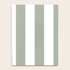 Desert Sage Grey Green Circus Tent Stripe Notebook Gallery Image 4