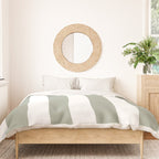 Desert Sage Grey Green Circus Tent Stripe Duvet Cover Gallery Image 3