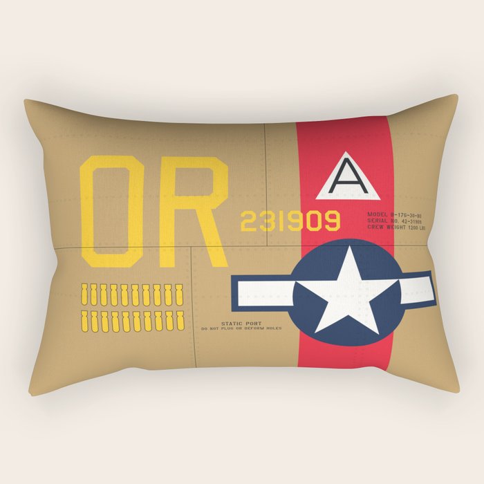 Aircraft Markings - USA B-17 Rectangular Pillow Gallery Image 2