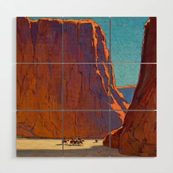 âSunset Canyon de Chellyâ by Edgar Payne Wood Wall Art Gallery Image 1