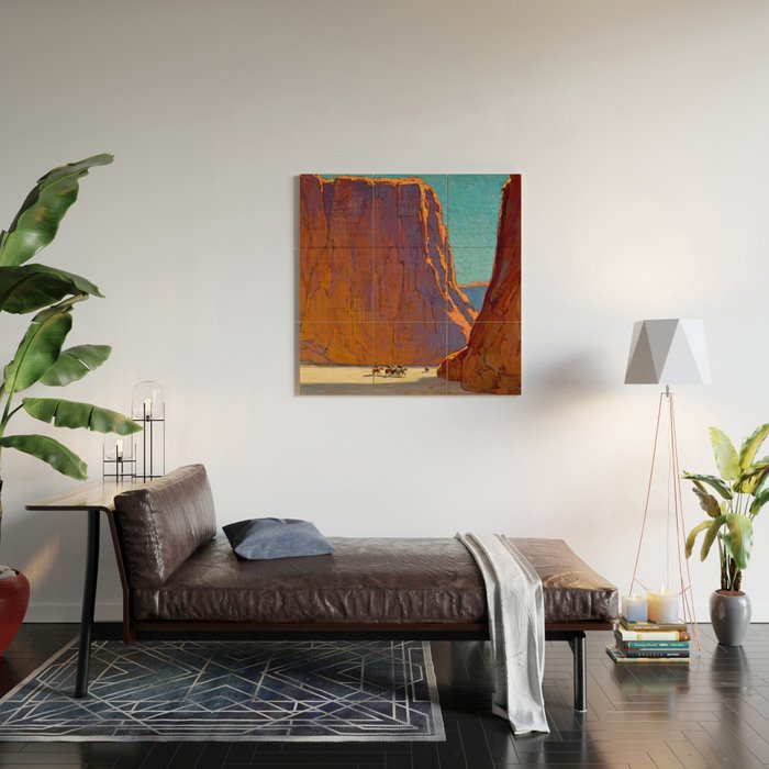âSunset Canyon de Chellyâ by Edgar Payne Wood Wall Art Gallery Image 2