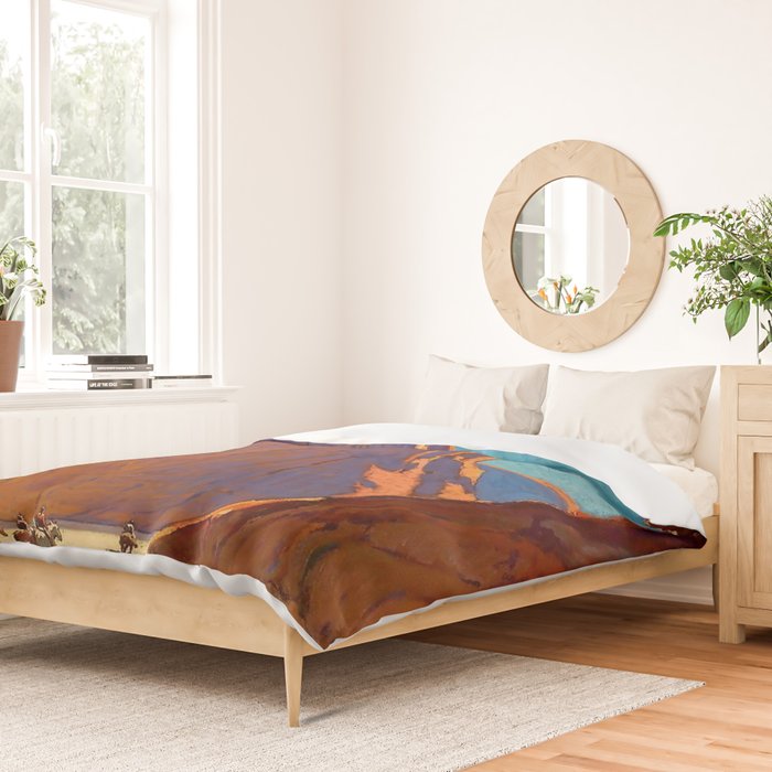 âSunset Canyon de Chellyâ by Edgar Payne Duvet Cover Gallery Image 2