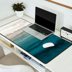WITHIN THE TIDES - CRASHING WAVES TEAL Desk Mat Gallery Image 2