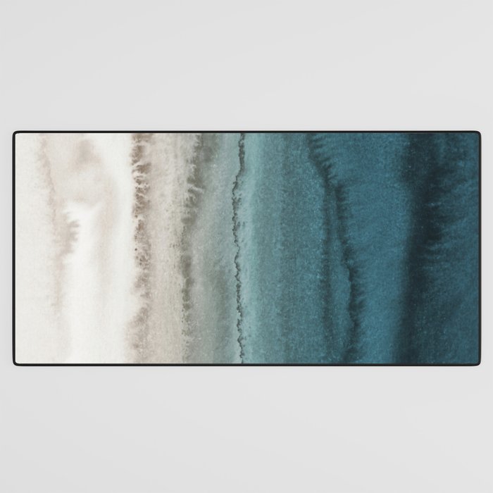 WITHIN THE TIDES - CRASHING WAVES TEAL Desk Mat Gallery Image 3