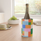 Colorful geometric patchwork mosaic pattern Wine Chiller Gallery Image 4