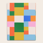 Colorful geometric patchwork mosaic pattern Notebook Gallery Image 4
