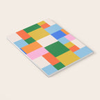 Colorful geometric patchwork mosaic pattern Notebook Gallery Image 3