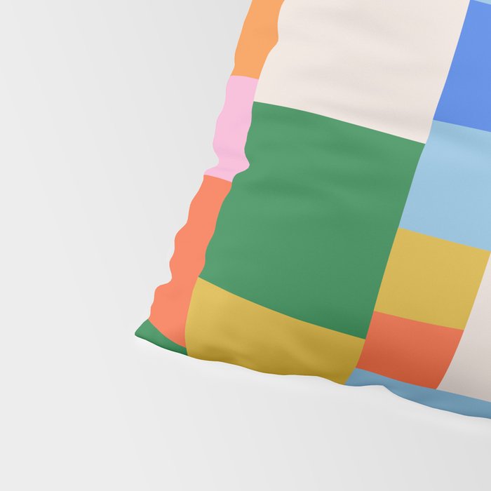 Colorful geometric patchwork mosaic pattern Pillow Sham Gallery Image 4