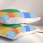 Colorful geometric patchwork mosaic pattern Pillow Sham Gallery Image 3